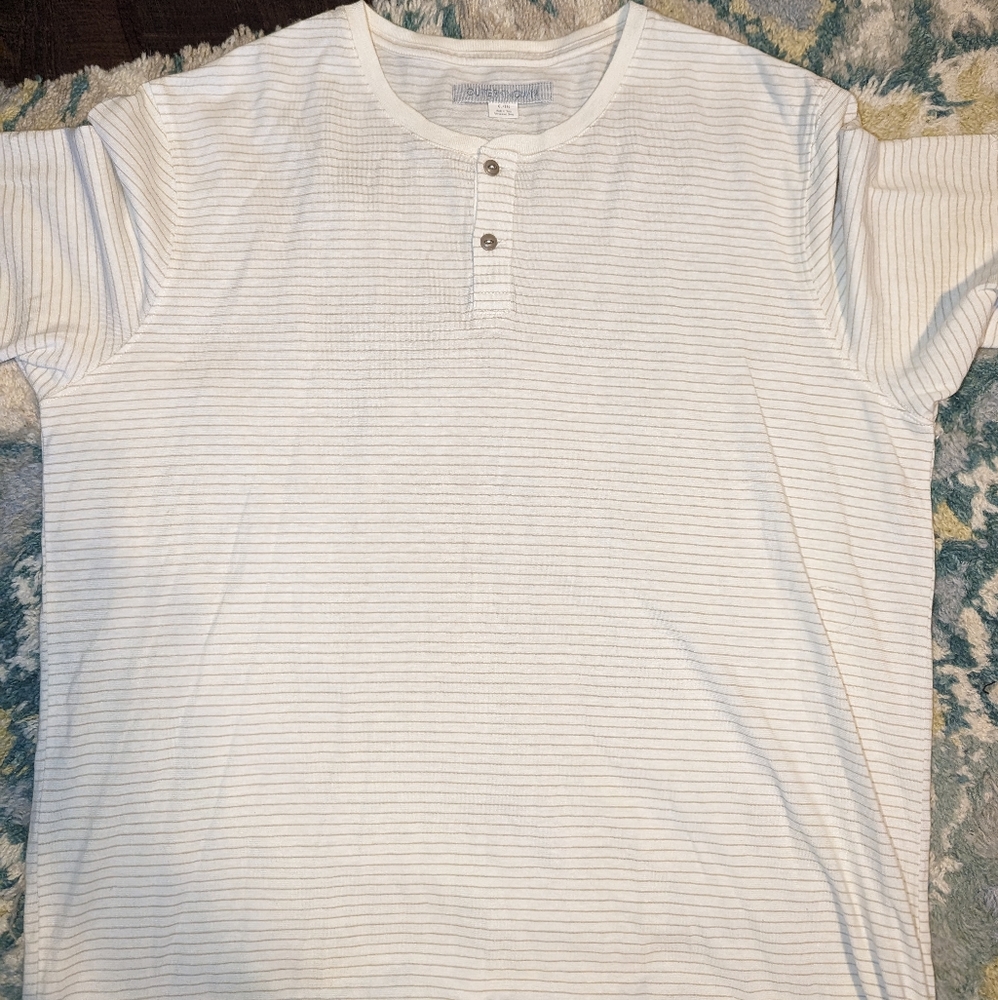 Outerknown Henley Stripe Tee